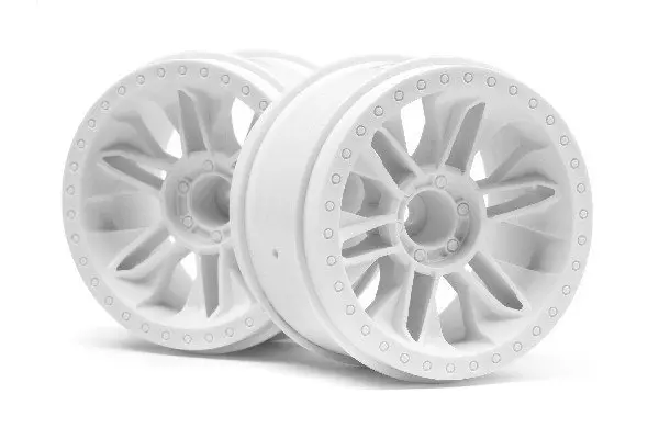 HPI Racing 6-Shot St Wheel (White/2Pcs)