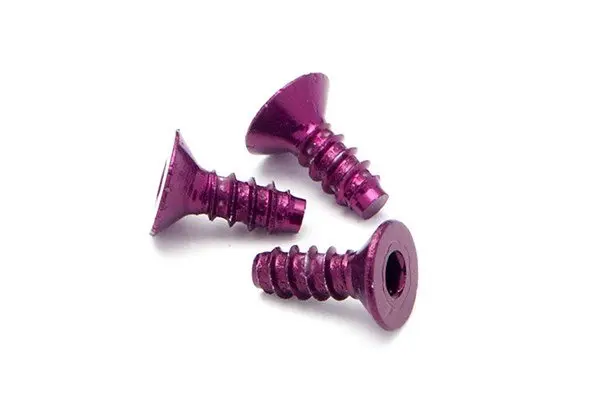 HPI Racing Alu Tp Flat Hd Screw 3 X8Mm Hex Socket/Purple/5Pc