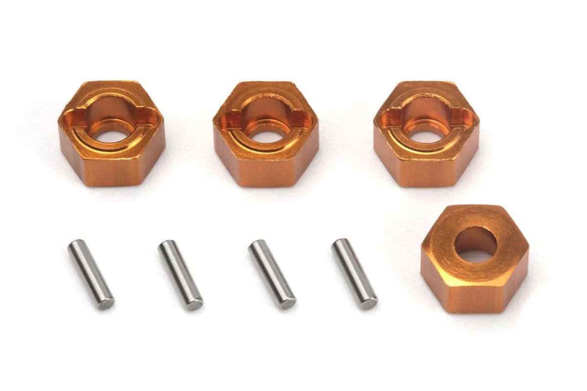 HPI Racing Aluminium 7mm Hex Hub Set (Orange/4pcs)