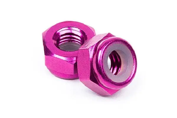 HPI Racing Aluminum Lock Nut M4 (Purple/10Pcs)