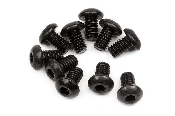 HPI Racing Button Head Screw M2.5X4Mm (Hex Socket/10Pcs)