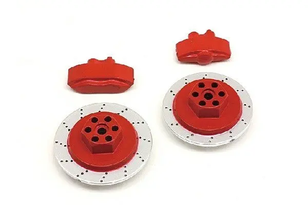 HPI Racing E10 Brake Disc &amp; Caliper Set (Red)