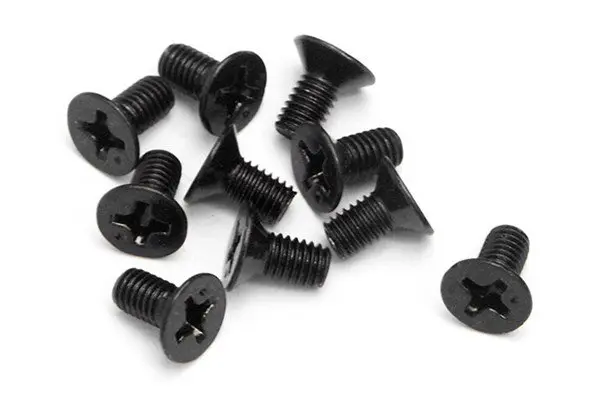 HPI Racing Flat Head Screw M3X6Mm (10Pcs)