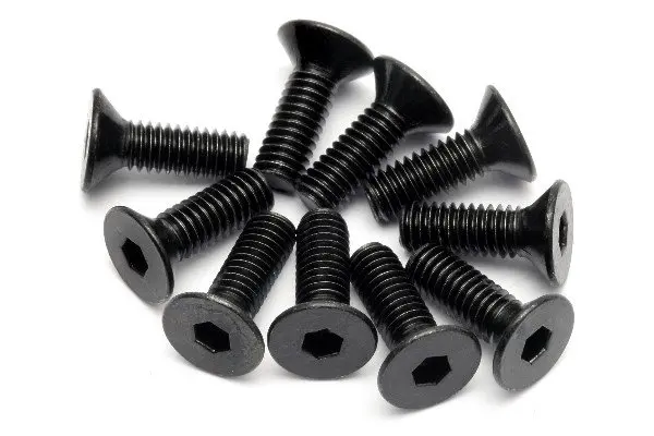 HPI Racing Flat Head Screw M4X12Mm (Hex Socket/10Pcs)
