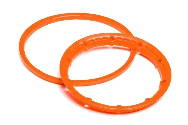 HPI Racing Heavy Duty Wheel Bead Lock Rings Orange/F. 2 Wheel