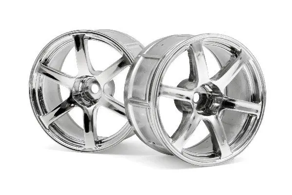 HPI Racing Lp32 Wheel Yokohama Avs Model T6 Chrome (2Pcs)