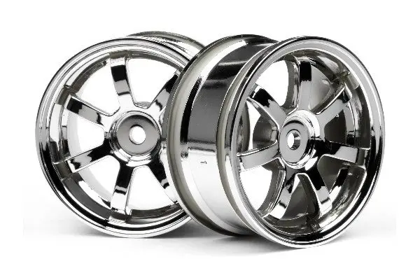 HPI Racing Rays Gram Lights 57s-Pro Wheel Chrome (0mm Offset)