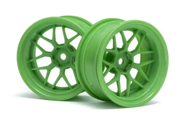 HPI Racing Tech 7 Wheel Green 52X26X+9Mm Offset (2Pcs)