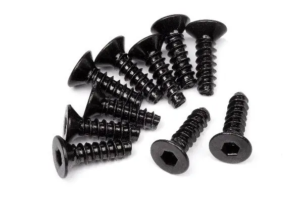HPI Racing Tp. Flat Head Screw M3X10Mm (Hex Socket/10Pcs)