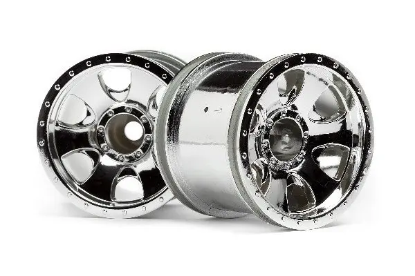 HPI Racing Warlock Wheel Chrome (2.2In/2Pcs)