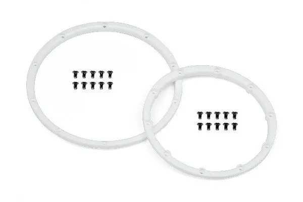 HPI Racing Wheel Bead Lock Rings (White/for 2 Wheels)