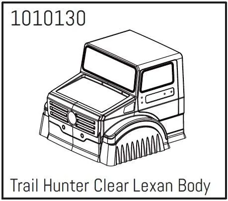 Hobby Plus T-Hunter PC Body (unpainted) - PRO Crawler 1:18 (HBP240252)