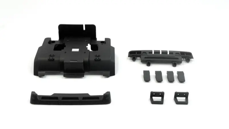 Hobby Plus CR-18P 6X6 Flat Bed Body Mount & Grill (HBP240428)