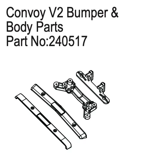Hobby Plus Bumper & Body Parts for Convoy EVO V2 (HBP240517)