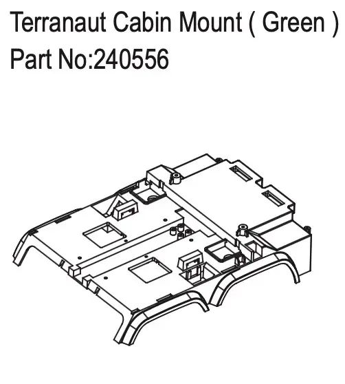 Hobby Plus Terranaut Cabin Mount ( Green ) (HBP240556)