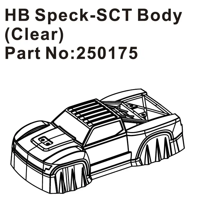 Hobby Plus HB Speck-SCT Body ( Clear ) (HBP250175)