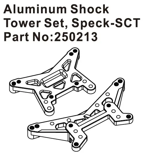 Hobby Plus Aluminum Shock Tower Set, Speck-SCT (HBP250213)