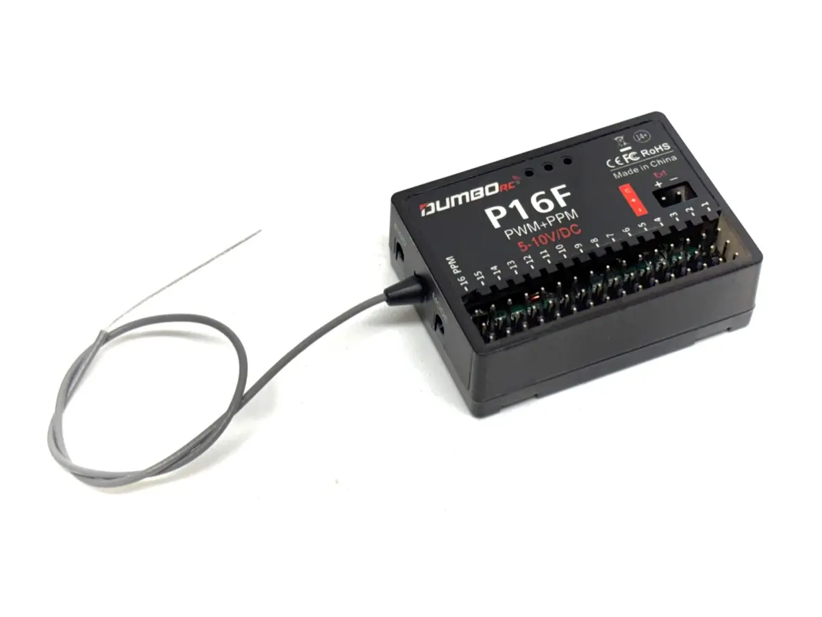 DumboRC 16-Channel Receiver "P16F" 2.4GHz (P16F)
