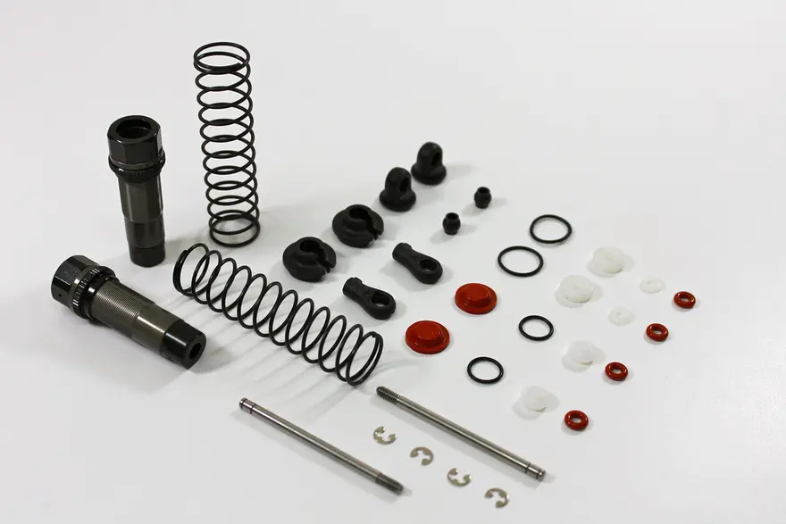 Team C Alu Rear Shocks complete (2) Comp. Buggy (T02102)