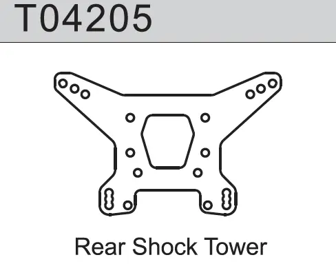 Team C REAR SHOCK TOWER TM4V2 (T04205)
