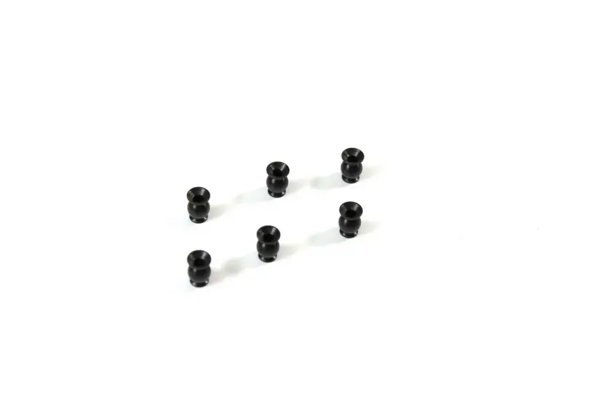 Team C Steering Ball Stud 6.8mm long black (6) (T08890)