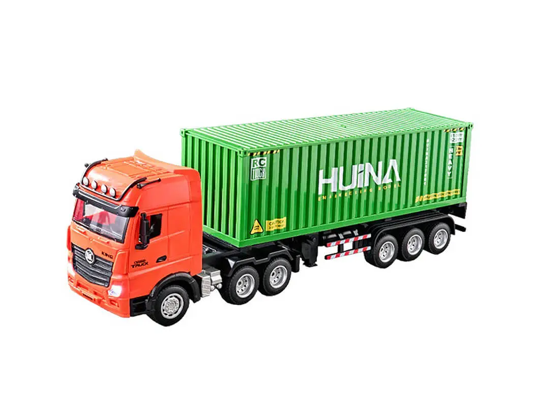 Huina 2.4G 9CH RC Container Truck 1:18