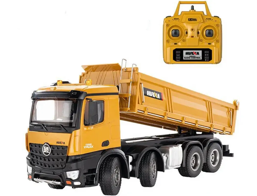 Huina RC Tipper Dumptruck 12CH 8-Wheel with Die Cast Metal Parts