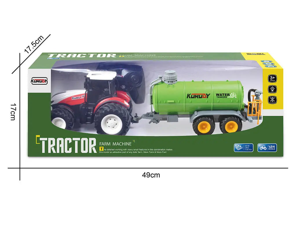 Korody RC 1:24 Tractor with Sprinkler Tanker