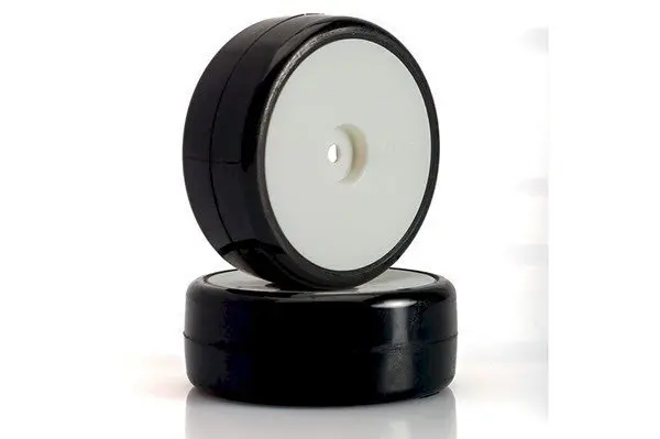 LRP VTEC CPX-V2, Pre-Glued Carpet Wheels (4pcs)