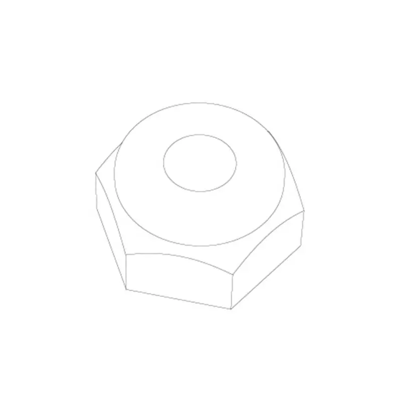 UDI RC UCX24 M2.5 Hex Flanged Nylon Lock Nut (8pcs)
