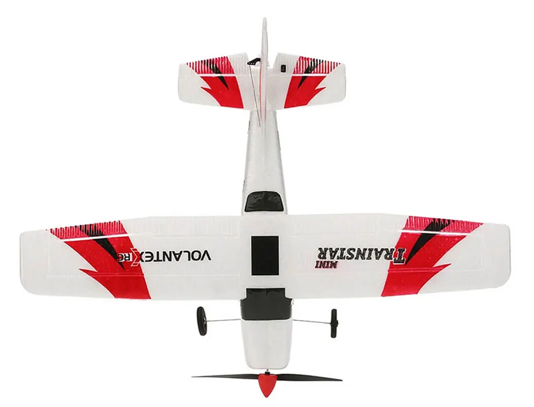 Volantex Trainstar Mini V2 3CH 400mm Brushed w/Gyro RTF - Red