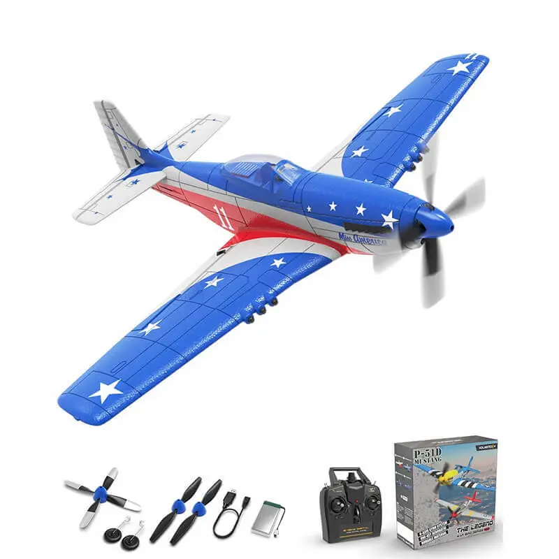 Volantex P-51D Miss America 4CH 400mm Brushed with Gyro RTF
