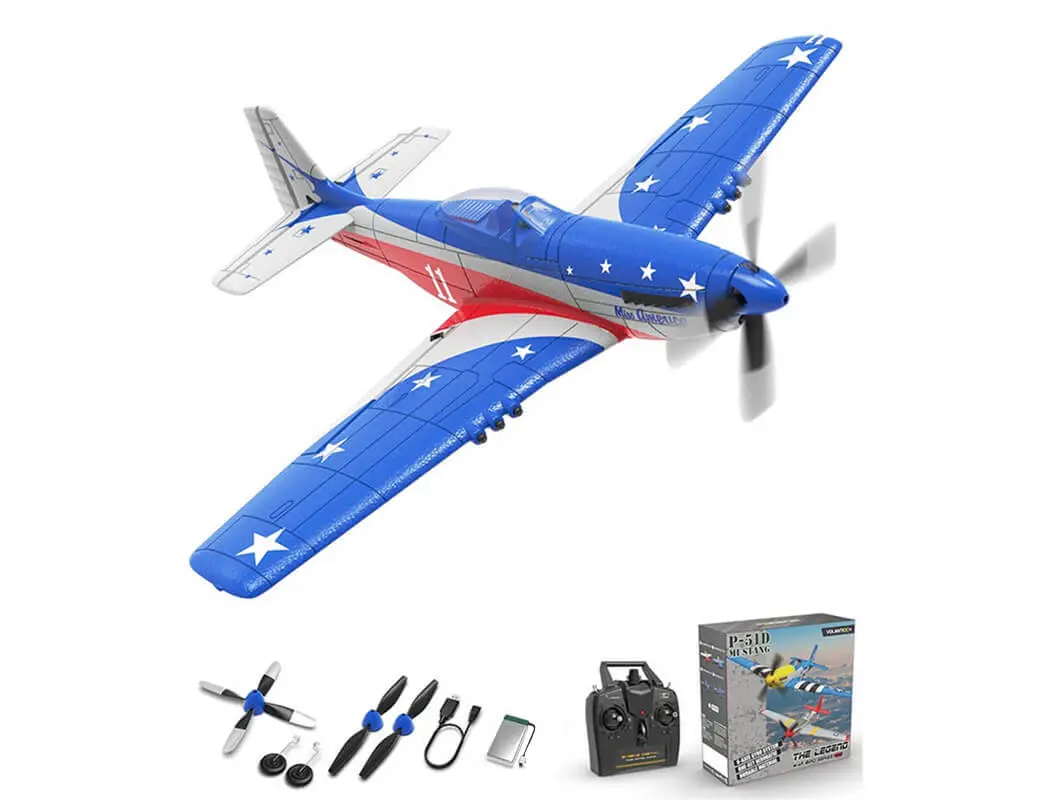 Volantex P-51D Miss America 4CH 400mm Brushed with Gyro RTF