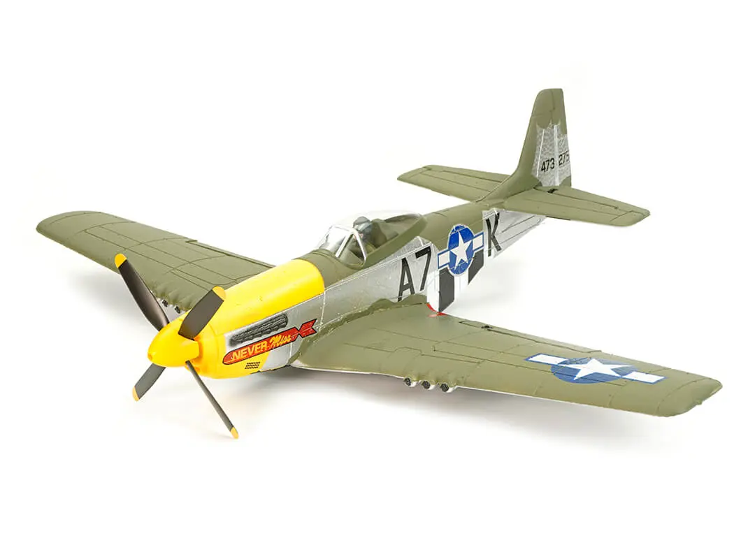 Volantex P-51D Mustang Green 4CH 500mm Brushless with Gyro RTF