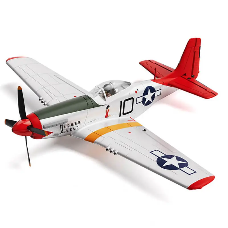 Volantex P-51D Mustang Red 4CH 500mm Brushless with Gyro RTF