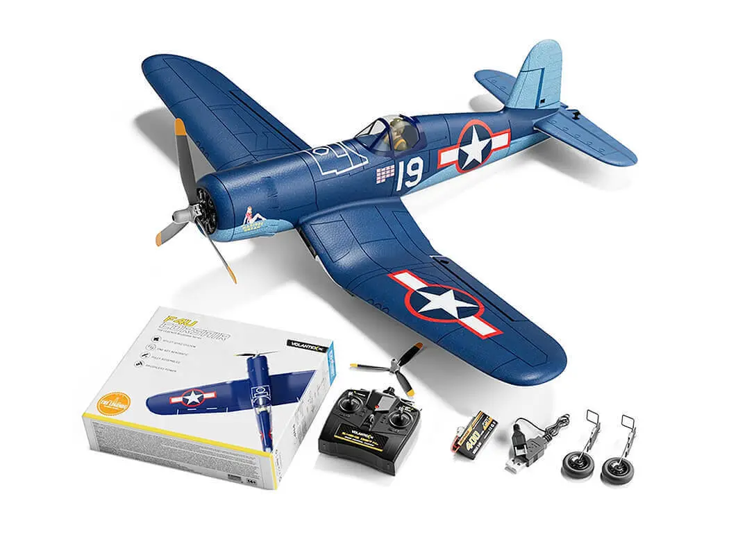 Volantex F4U Corsair Blue 4CH 500mm Brushless with Gyro RTF